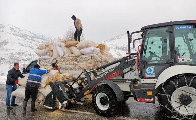 Mahsur kalan çiftçinin yardımına MASKİ yetişti