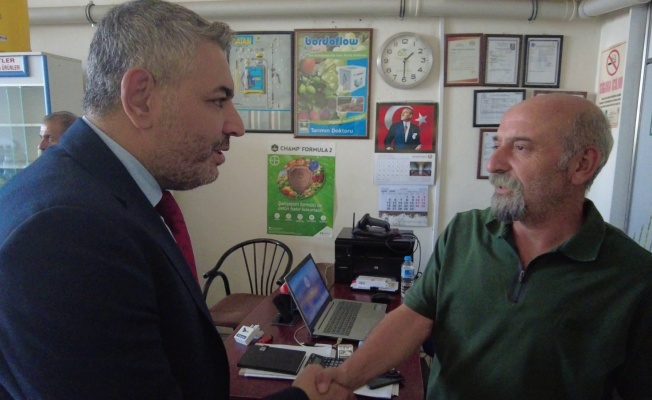 MTSO Başkanı ve Başkan Adayı Oğuzhan Ata Sadıkoğlu, Zirai İlaç Satışı Yapan Firmaları Ziyaret Etti