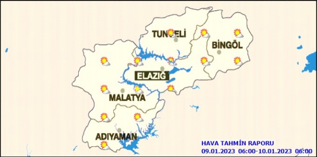 9 Ocak Pazartesi Hava Tahmin Raporu