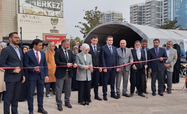 Malatya'da "Filistin İçin Hayır Çarşısı" Açıldı