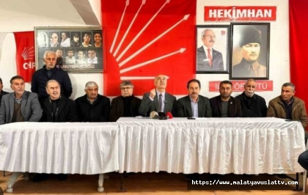 CHP Hekimhan Belediye Başkanıyla İlçe Yönetiminden Toplu İstifa