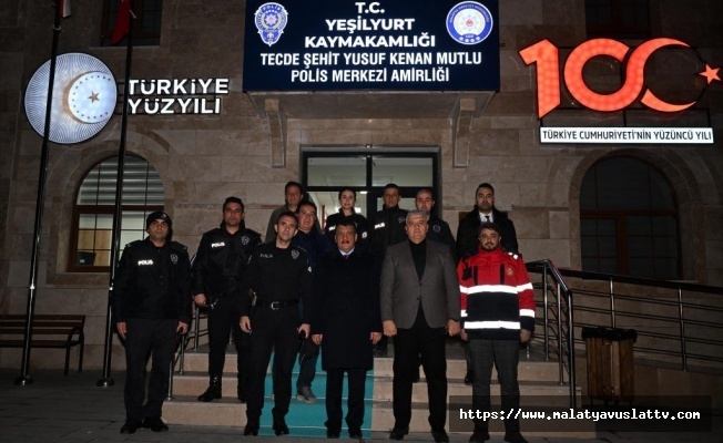 Gürkan Yeni Yıla Görevi Başında Giren Personelleri Ziyaret Etti