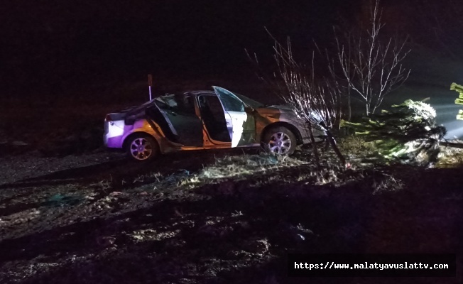 Yağmurda Kayganlaşan Yol Kazaya Neden Oldu,3 Yaralı