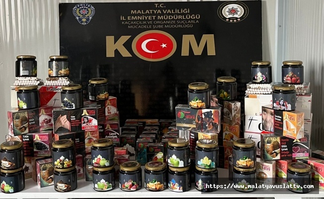 Malatya'da Kaçak Tütün Ürünleri Ele Geçirildi