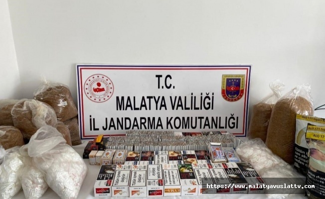 Malatya’da Jandarmadan Kaçak Tütün Operasyonu