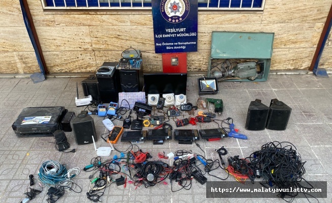 Malatya’da, Kamera İle Tespit Edilen Hırsızlar Yakayı Ele Verdi