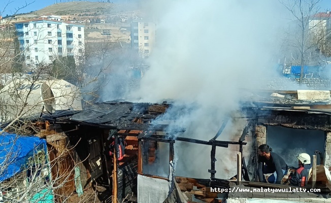 Malatya’da Korkutan Baraka Yangını