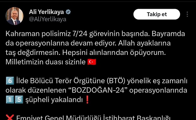 Terör Örgütüne Yönelik Operasyon