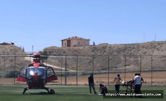 Darende’de Kalp Krizi Geçiren Hasta Hava Ambulansıyla Malatya’ya Sevk Edildi