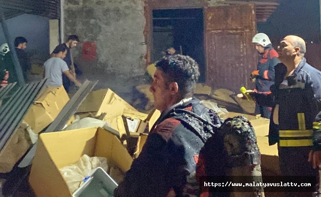 Malatya'da Fabrika Yangını Paniğe Neden Oldu