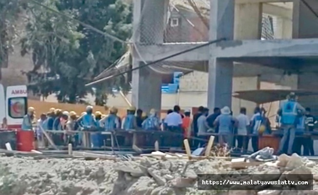 TOKİ İnşaatında Yüksekten Düşen İşçi Yaralandı