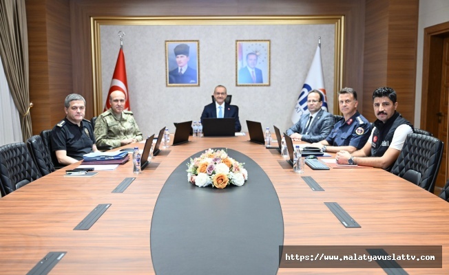 Malatya’da Güvenlik ve Asayiş Toplantısı Yapıldı