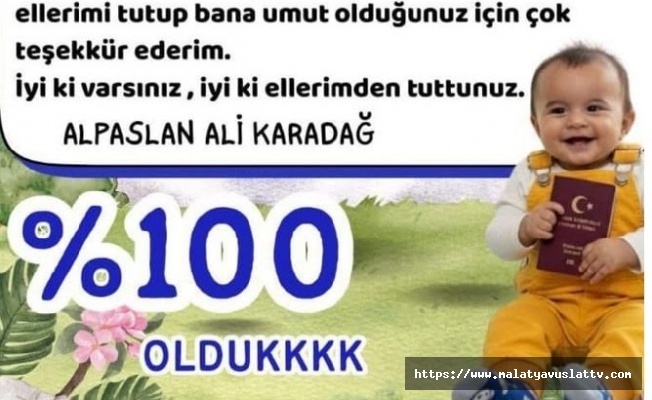 Dayanışma Kazandı, Alparslan Ali’nin Kampanyası Tamamlandı