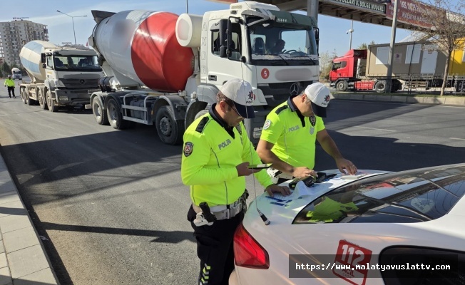Hafriyat Kamyonları ve Beton Mikserlerine Sıkı Denetim