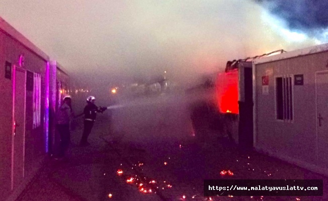 Konteyner da Çıkan Yangın Korkuttu