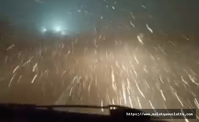Malatya'da İlçelerde Kar Yağışı Etkili Oldu