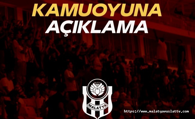 Yeni Malatyaspor’dan TFF’nin “Ahlaklı Futbol” Çağrısına Destek