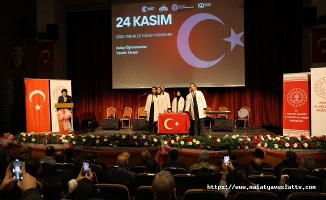 Malatya’da 24 Kasım Öğretmenler Günü Coşkuyla Kutlandı