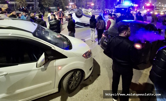 Takla Atan Araçtan Burnu Bile Kanamadan Çıktı