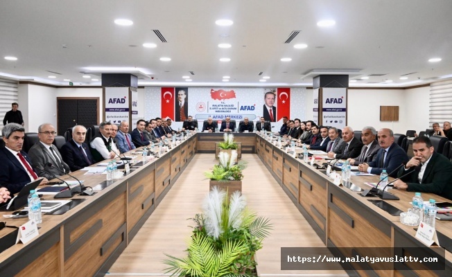 Vali Seddar Yavuz: “Afet Risklerini Azaltmak, Can ve Kamu Kaynağını Korumaktır”