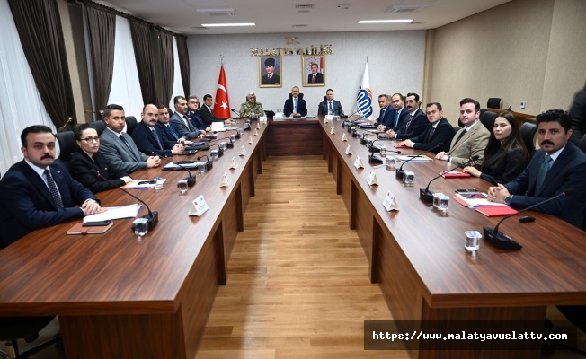 Vali Yavuz Başkanlığında İl Güvenlik Toplantısı Yapıldı