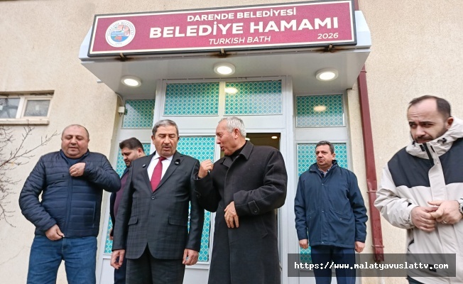 Darende’de Öğretmenevi Altındaki Hamam Yeniden Hizmete Açıldı