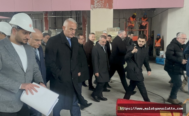 Kültür Ve Turizm Bakanı Malatya'da İncelemelerde Bulundu