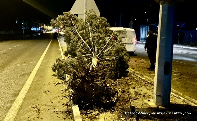 Malatya’da Fırtınalı Gece Hasara Yol Açtı