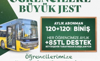 Büyükşehir Belediyesinden Öğrencilere Jest