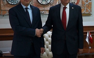 KKTC Cumhurbaşkanı Ersin Tatar Malatya Valisi Hulusi Şahin’i ziyaret etti