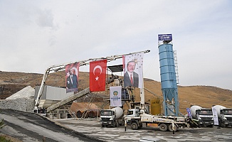 Esenlik Şirketine Ait Beton Santrali Üretime Başladı