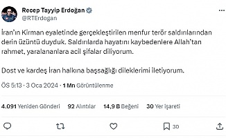 Erdoğan, Reisi ile Telefonda Görüştü