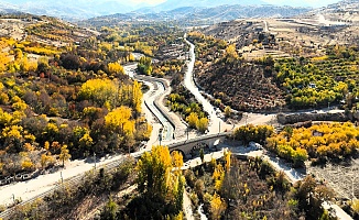 Malatya'da Sonbahar Renkleri Kartpostallık Görüntüler Ortaya Çıkardı