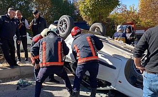 Yeşilyurt'ta Yürekleri Ağza Getiren Kaza!