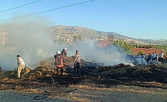 Saman Balyaları Alev Aldı