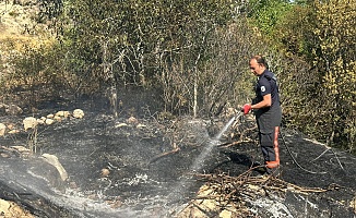 Darende'de Bahçe Yangını