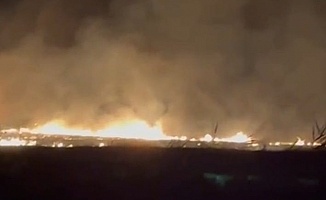 Malatya'da Korkutan Anız Yangını