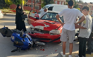 Malatya'da Otomobil İle Motosiklet Çarpıştı: 1 Yaralı