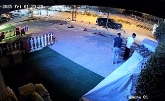 Malatya'da Palet Hırsızlığı Kamerada