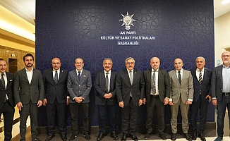 TÜBAF’tan Kültür ve Sanat Politikaları Başkanı Hüseyin Yayman’a Ziyaret