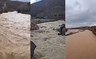 Malatya’da Yağışlar Sonrası Dereler Coştu