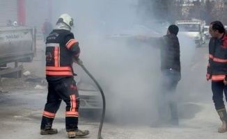 Sanayi Sitesinde Araç Yangını