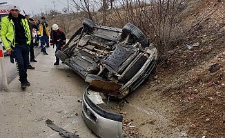 Otomobil Takla Attı: 4’ü Çocuk 6 Kişi Yaralı