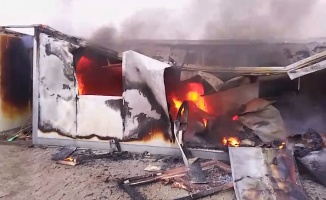 Konteyner Kentte Yangın Paniği