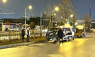 Çevreyolunda İki Otomobil Çarpıştı