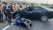 Motosiklet İle Otomobil Çarpıştı: 1 Yaralı