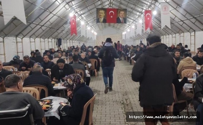 Malatyada İlk İftar Yapıldı