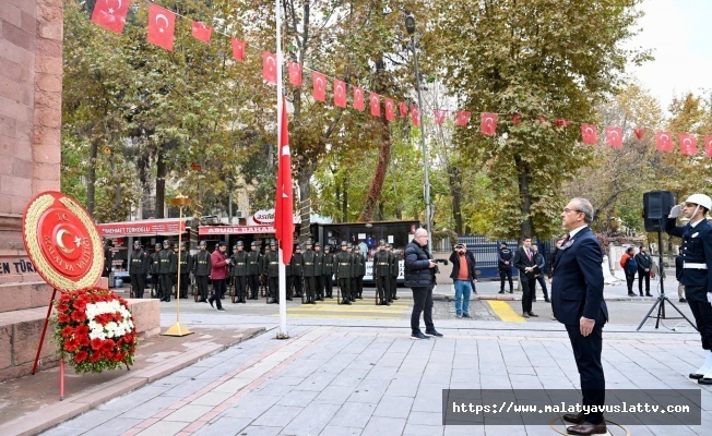 Malatya#039;da 10 Kasım Gazi Mustafa Atatürk#039;ü Anma Töreni Düzenlendi